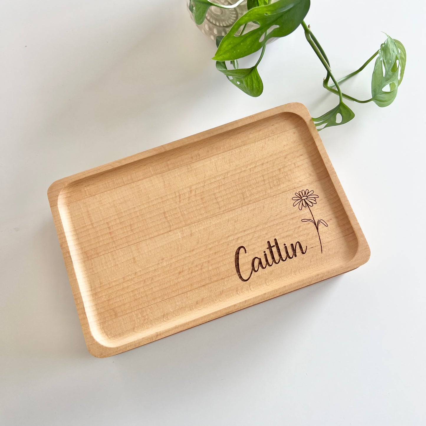 Birth Flower Jewellery Keepsake Box