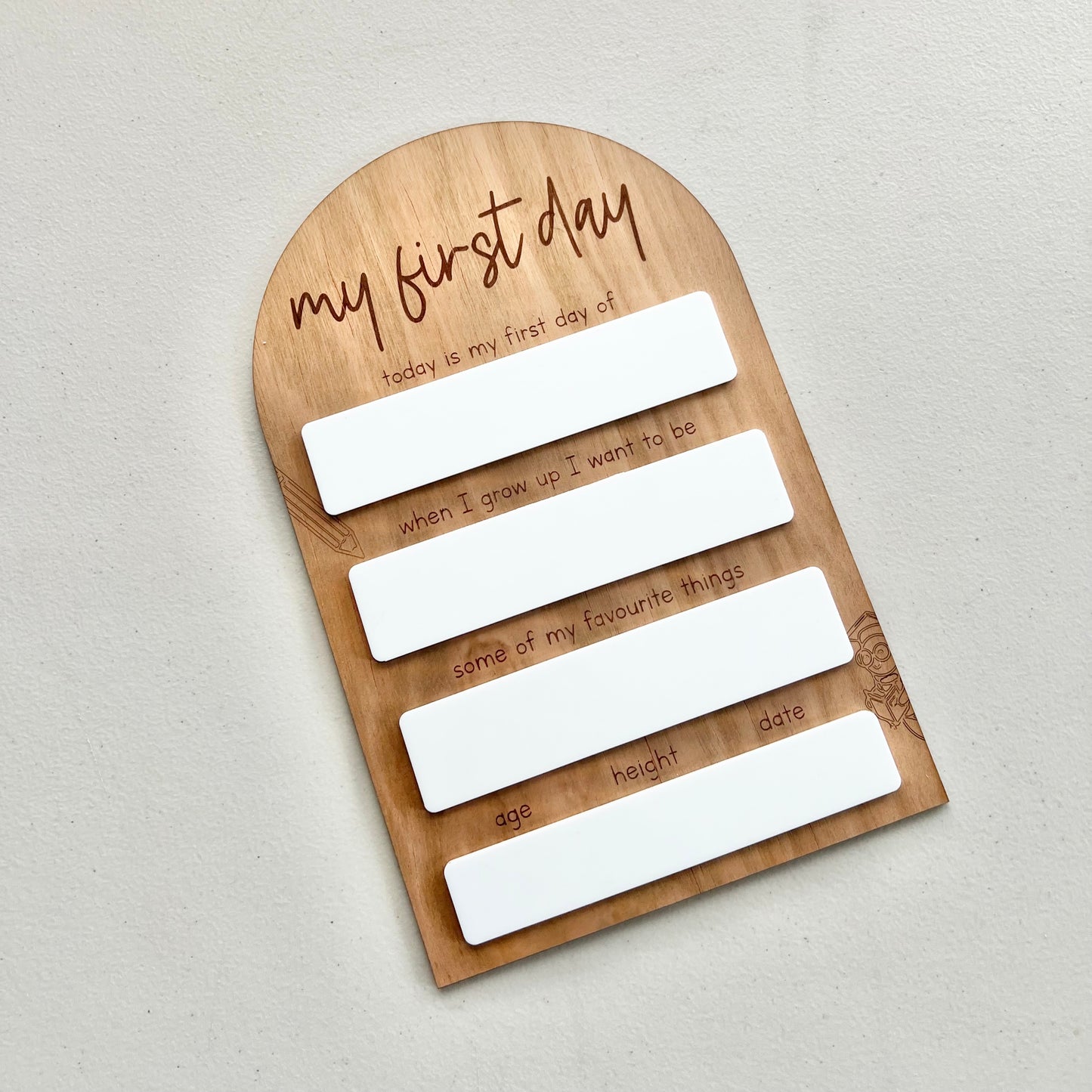 My first day board in wood