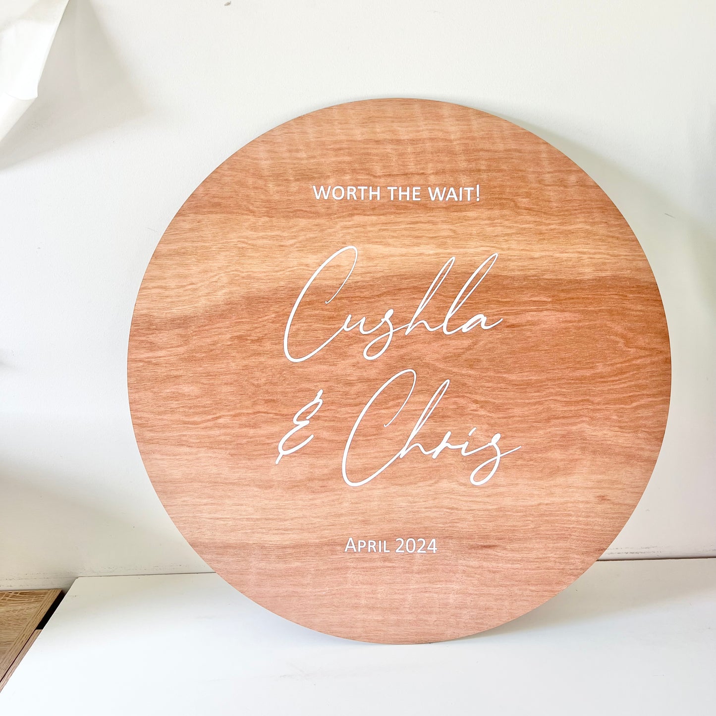 The Charlotte Wedding Sign - Wood