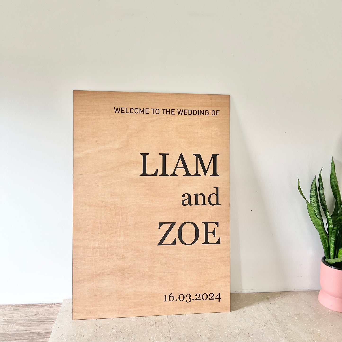 The Renee Wedding Sign - Wood