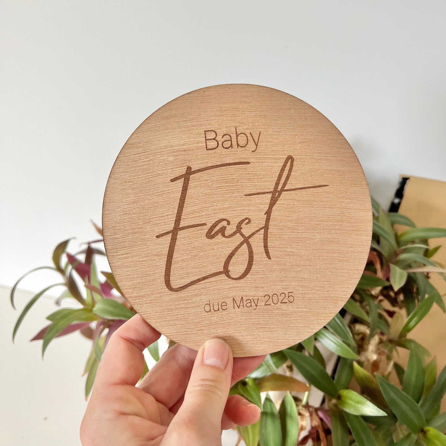 Baby due plaque