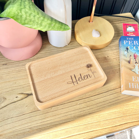 Birth Flower Jewellery Keepsake Box