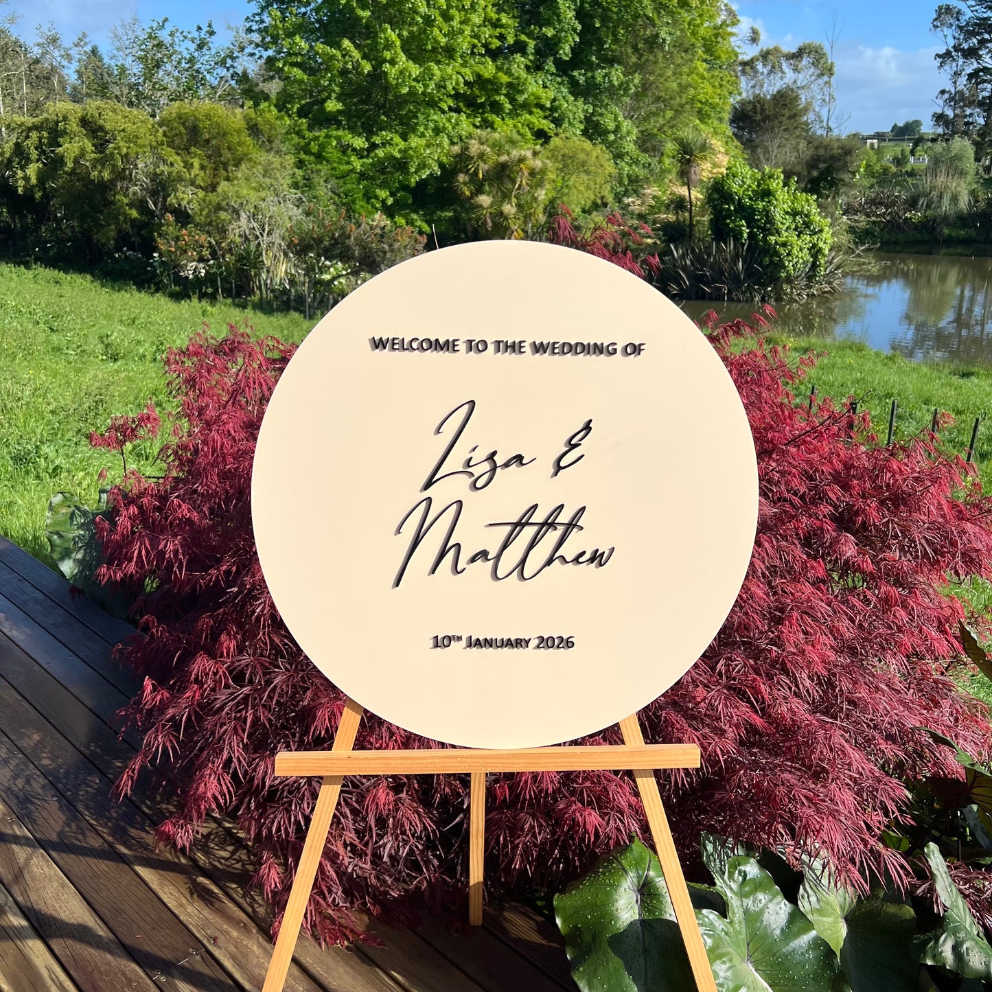 The Charlotte Wedding Sign - Acrylic