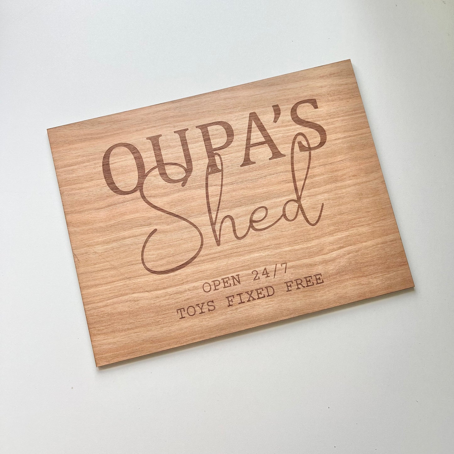 Shed sign, toys fixed free