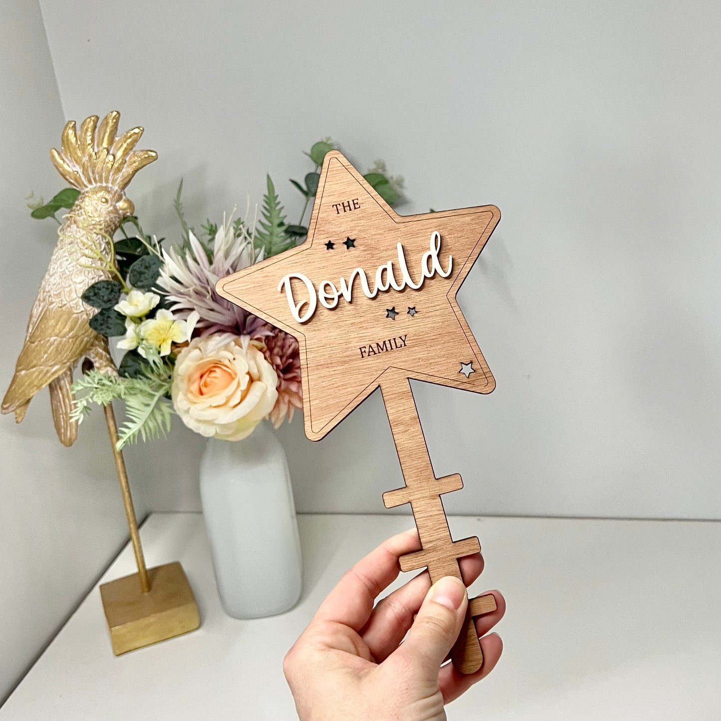 Wooden Christmas Tree Topper