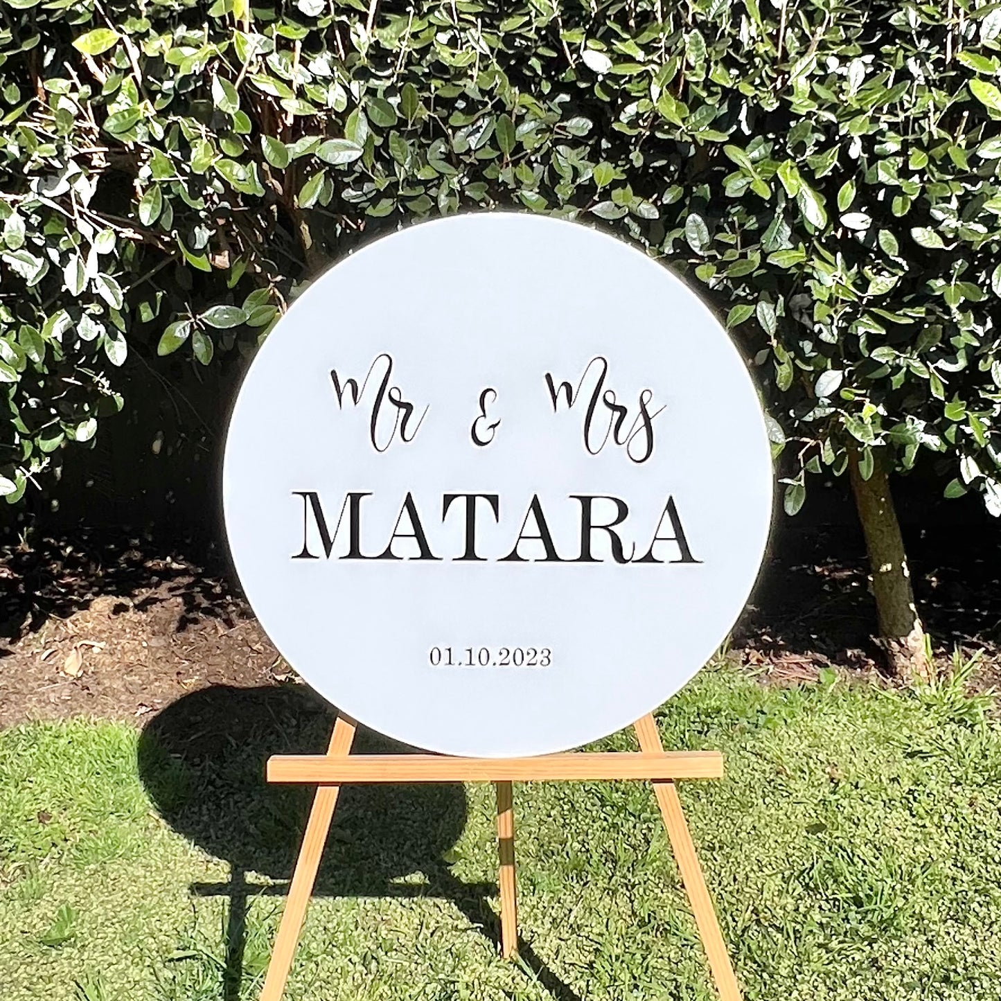 The Sage Wedding Sign - acrylic