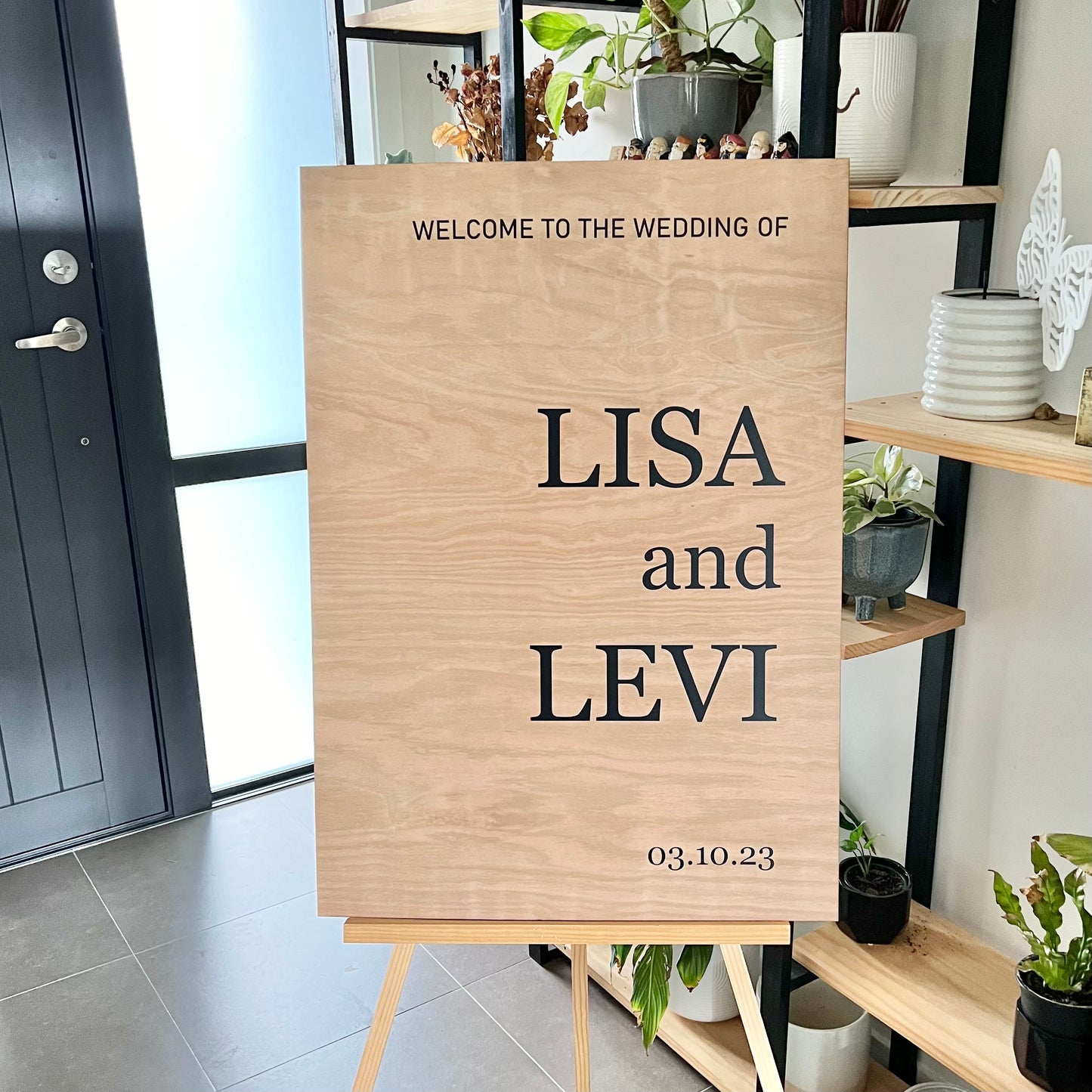 The Renee Wedding Sign - Wood