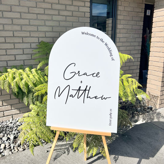 The Emma Wedding Sign - Acrylic