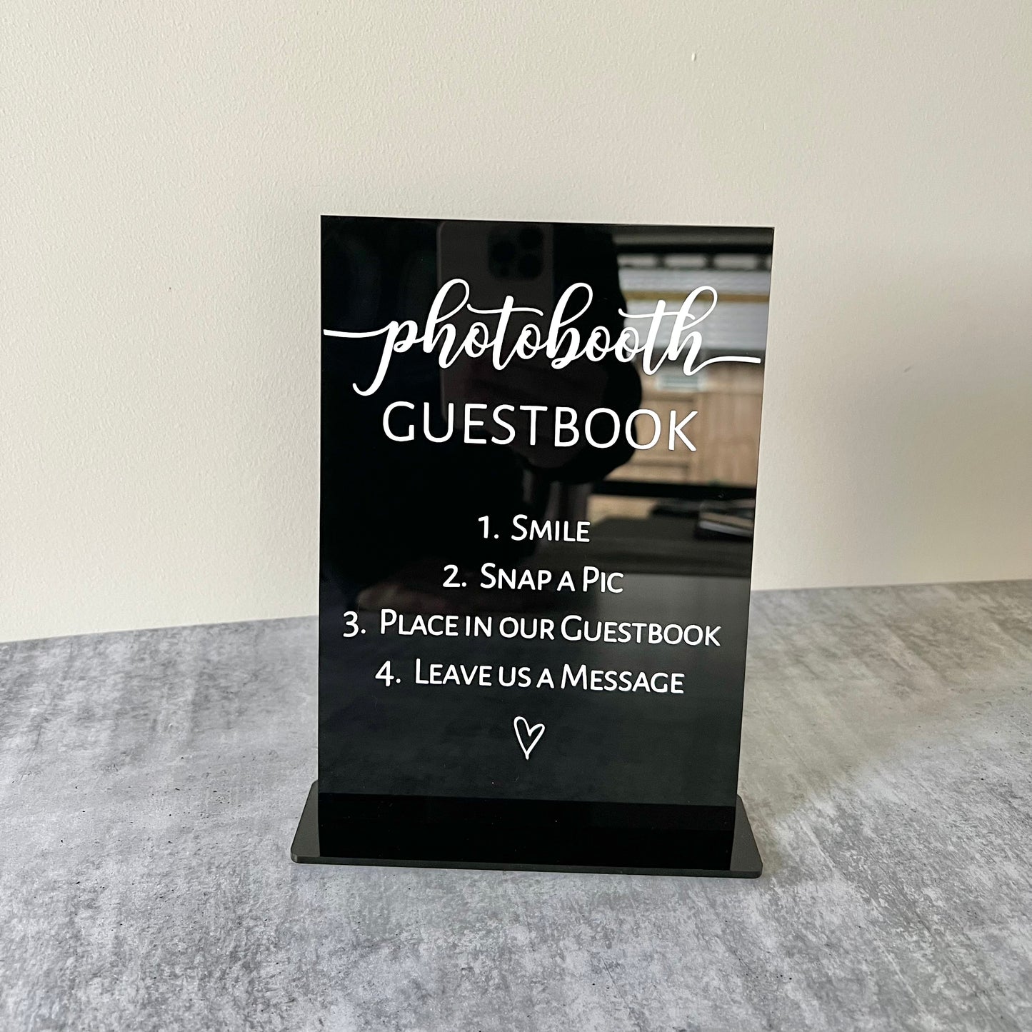 Photobooth sign A5