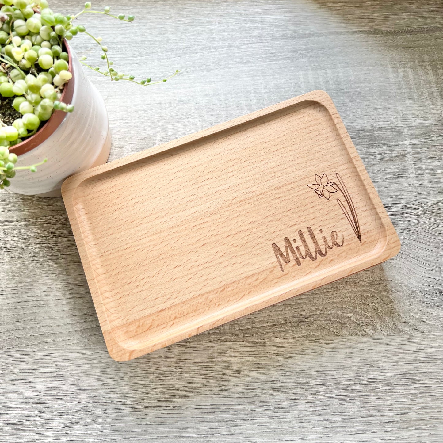 Birth Flower Jewellery Keepsake Box