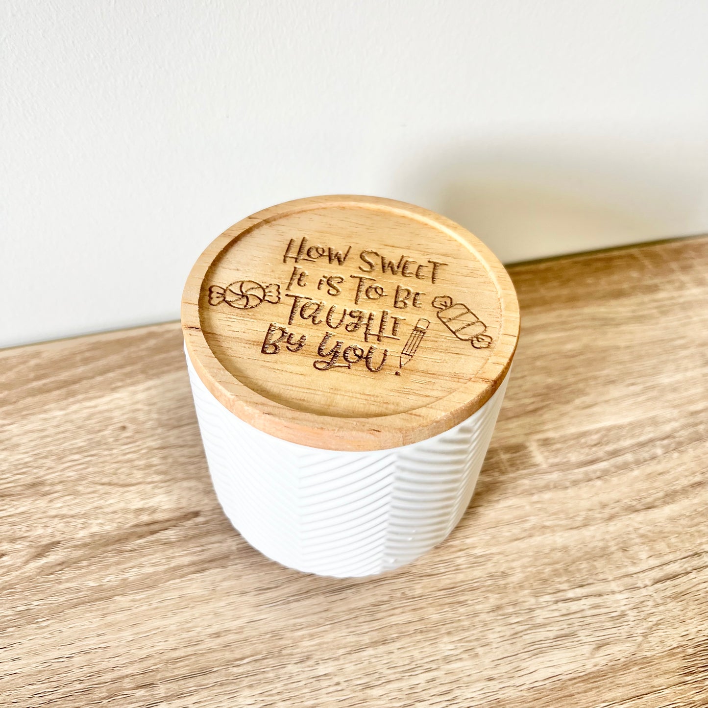 How sweet it is to be taught by you jar