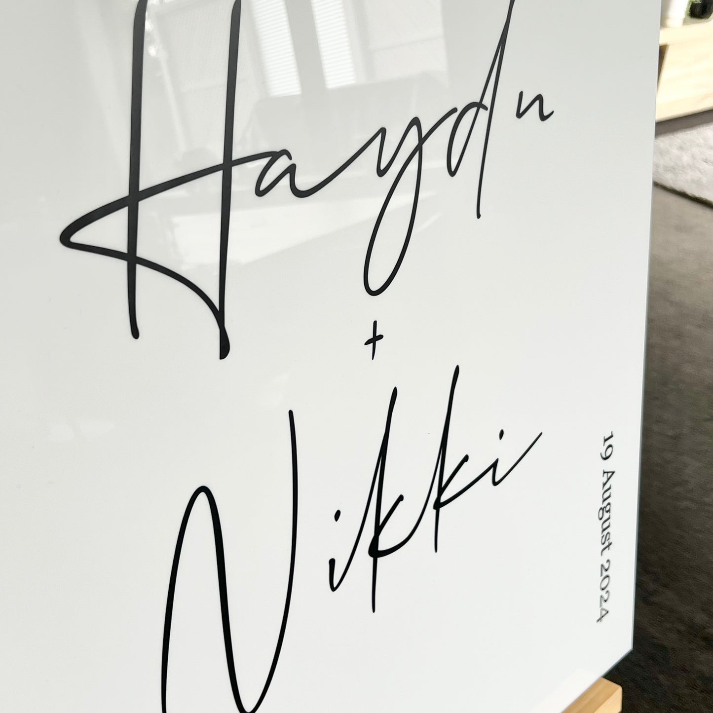 The Emma Wedding Sign - Wood