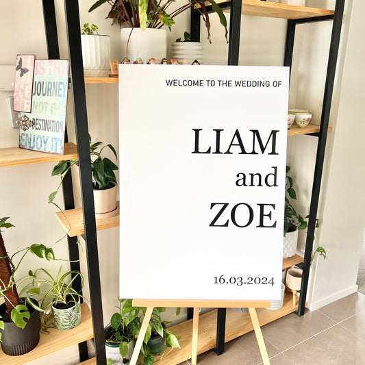 The Renee Wedding Sign - Acrylic