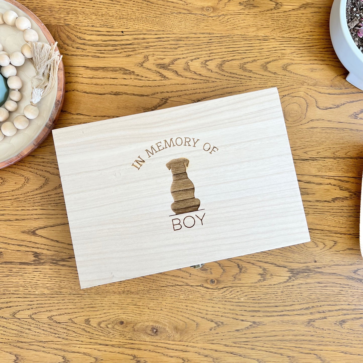 Animal Memorial Keepsake box - The Lucky