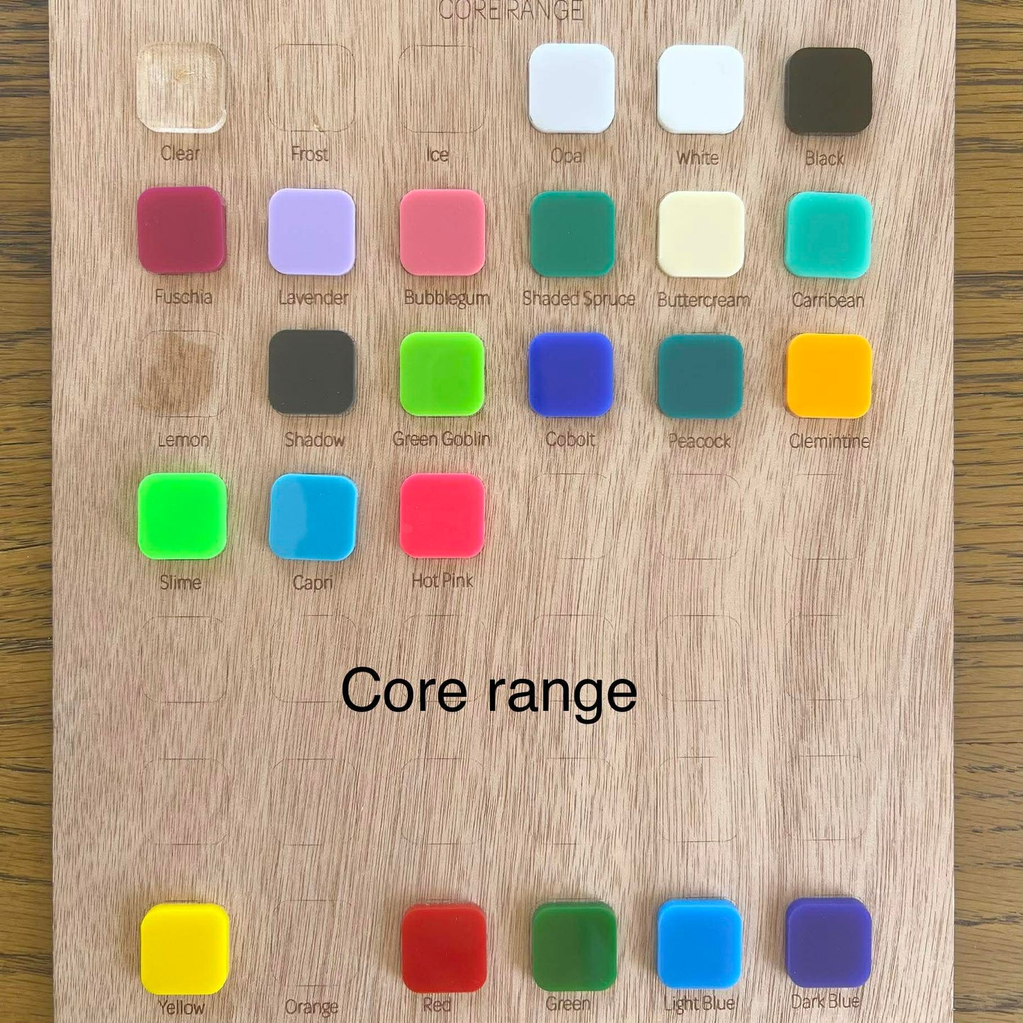 Acrylic Colour Range