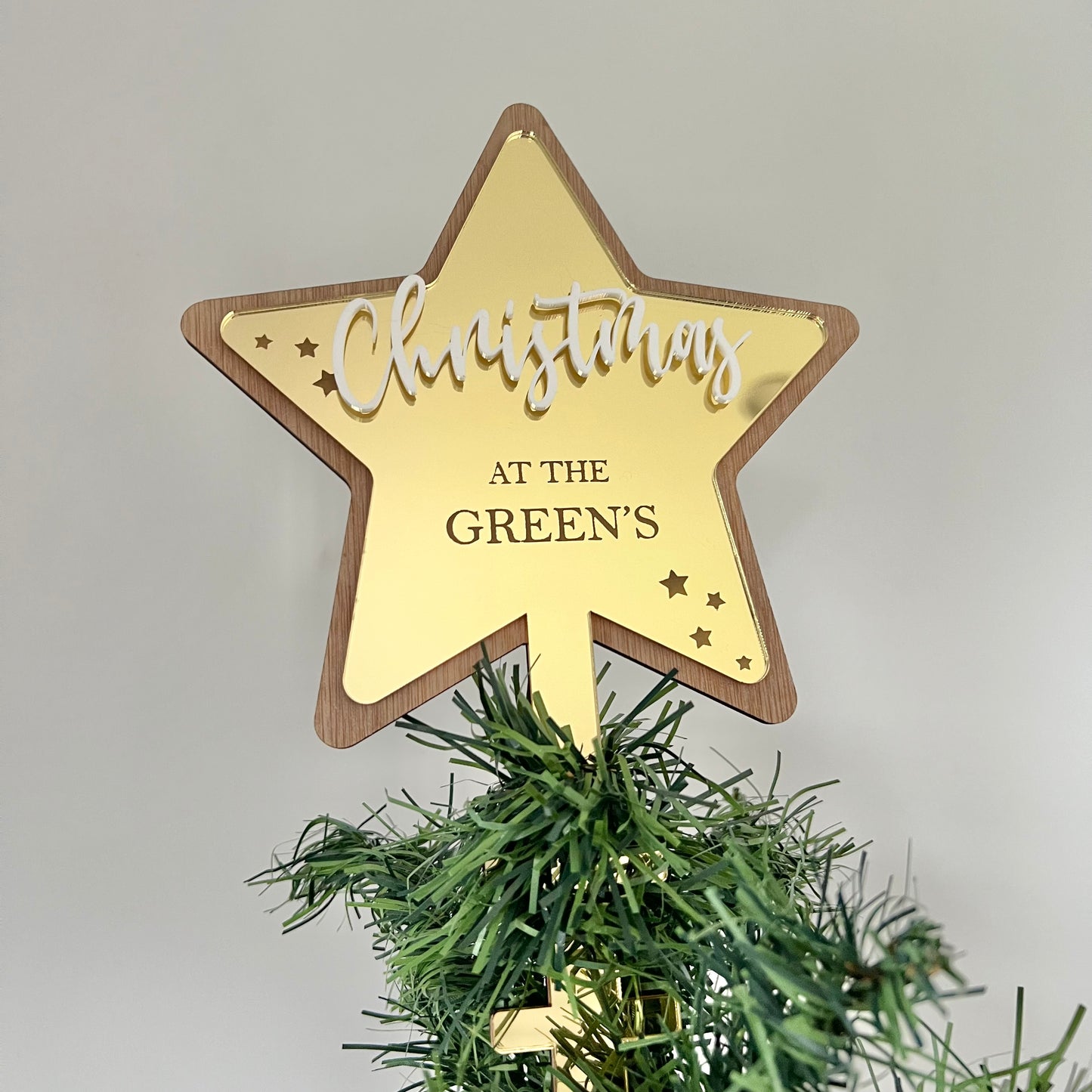 Acrylic Christmas Tree Topper