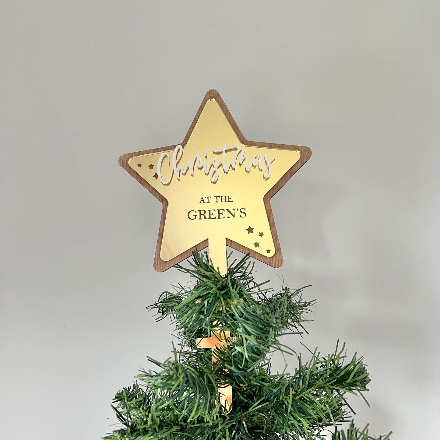 Acrylic Christmas Tree Topper