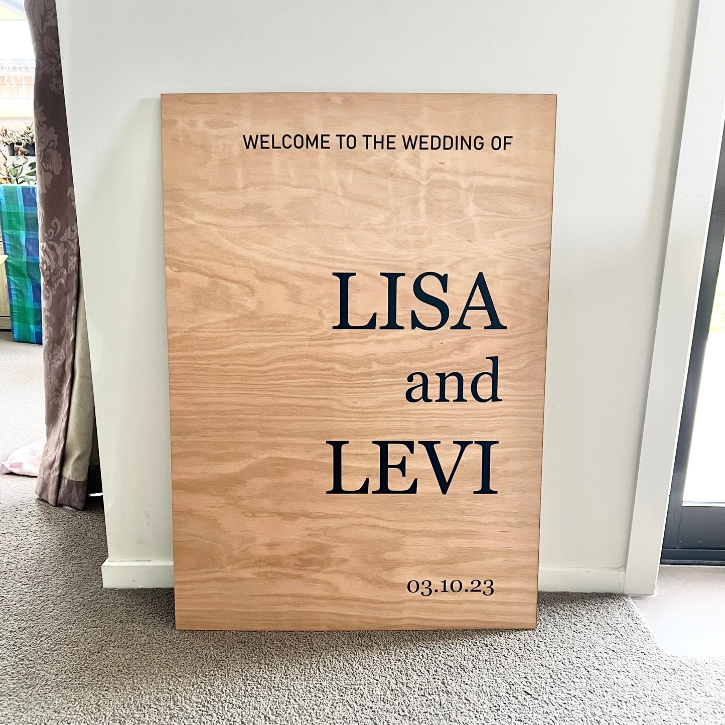 The Renee Wedding Sign - Wood