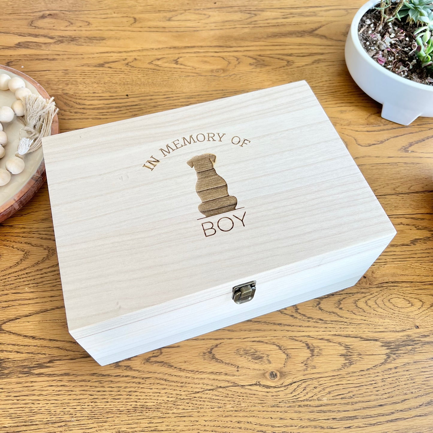 Animal Memorial Keepsake box - The Lucky