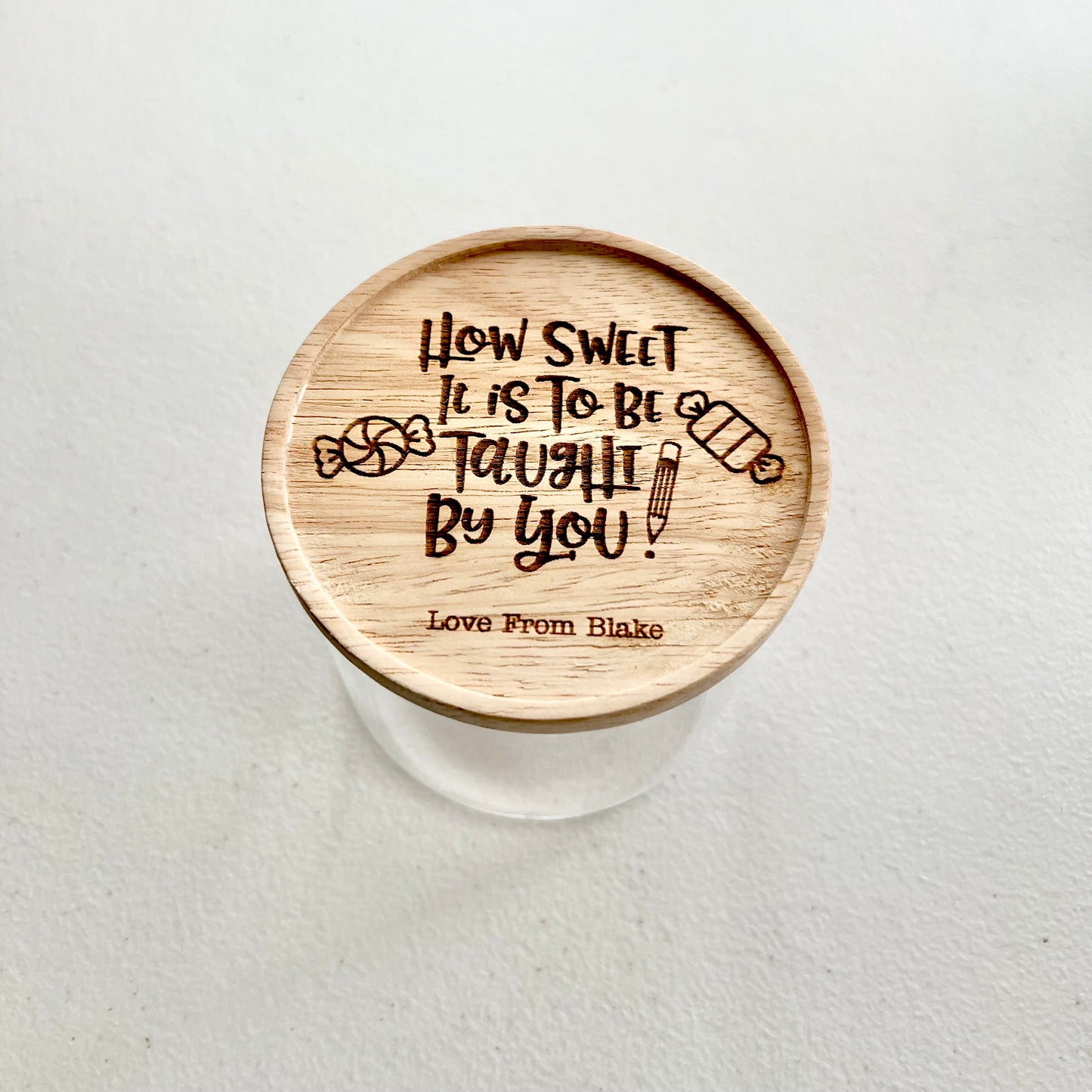 How sweet it is to be taught by you jar