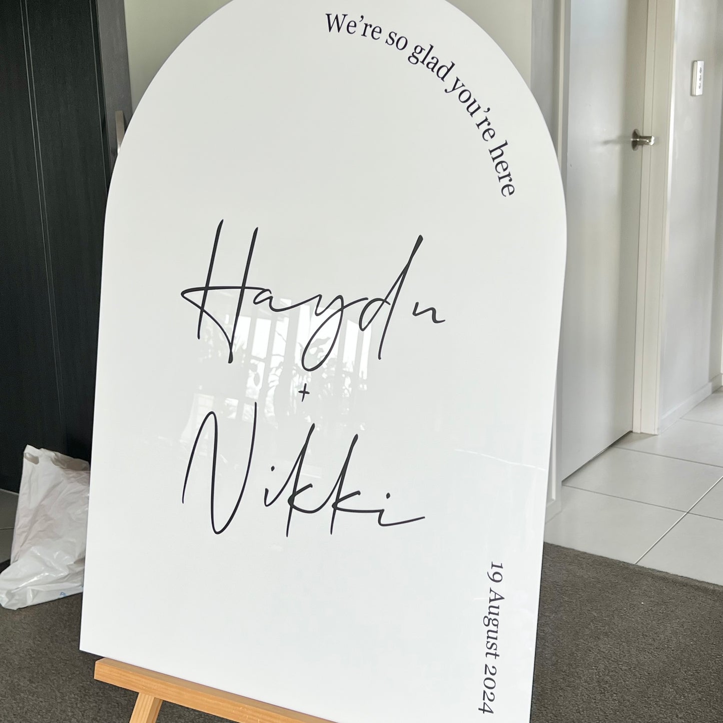 The Emma Wedding Sign - Wood