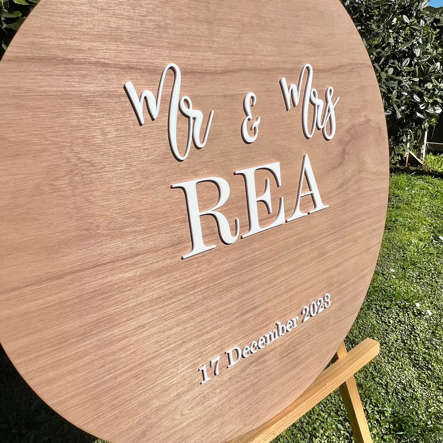 The Sage Wedding Sign - Wood