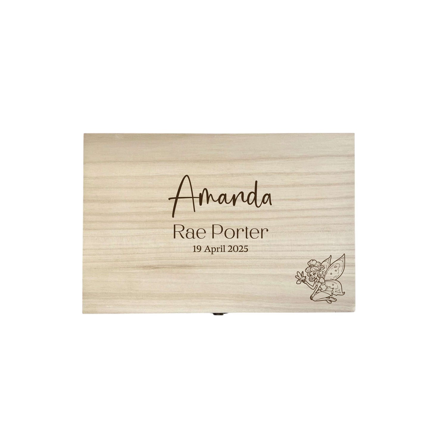 The Amanda birth details keepsake box