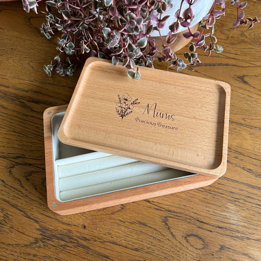 Mums precious treasure Jewellery Keepsake Box