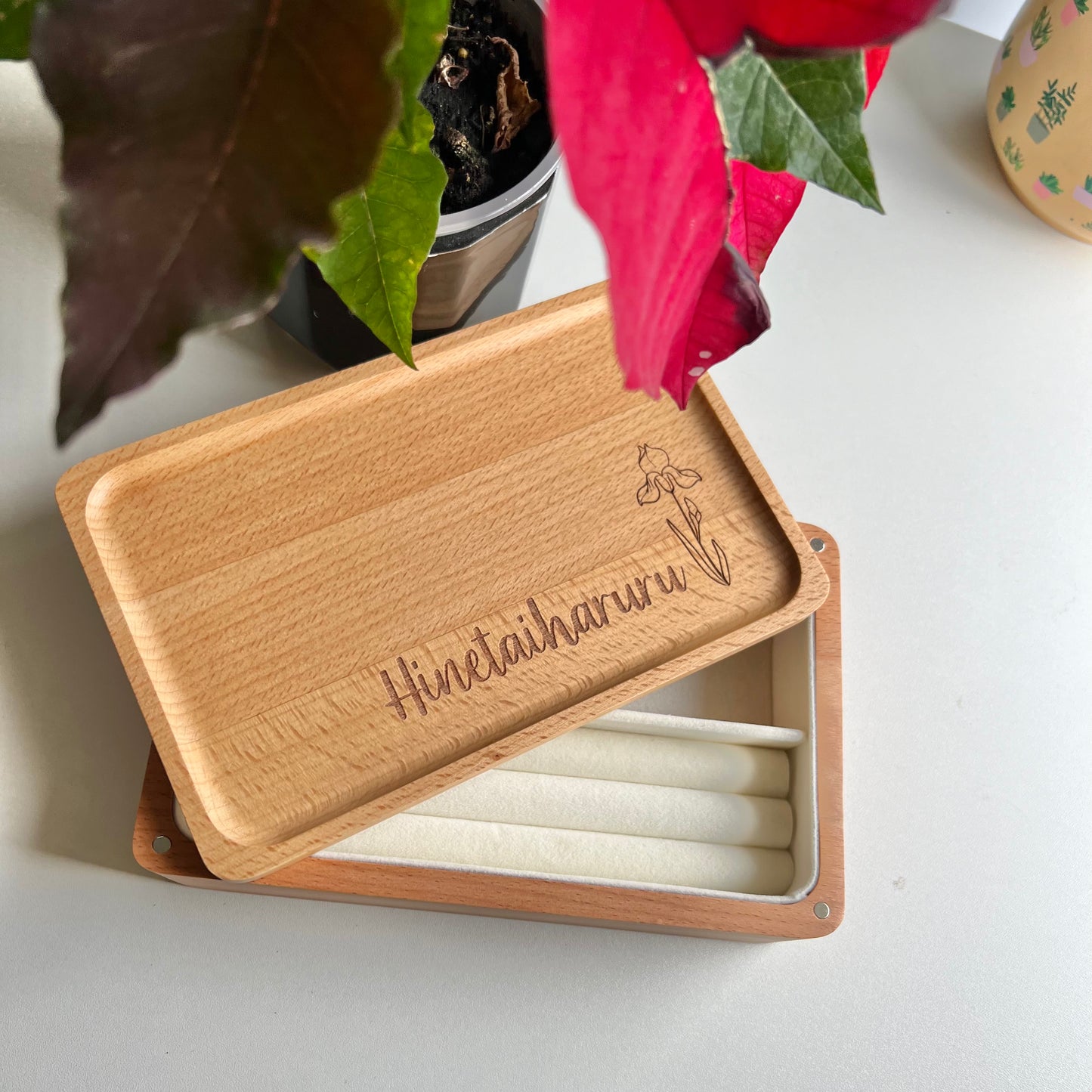 Birth Flower Jewellery Keepsake Box
