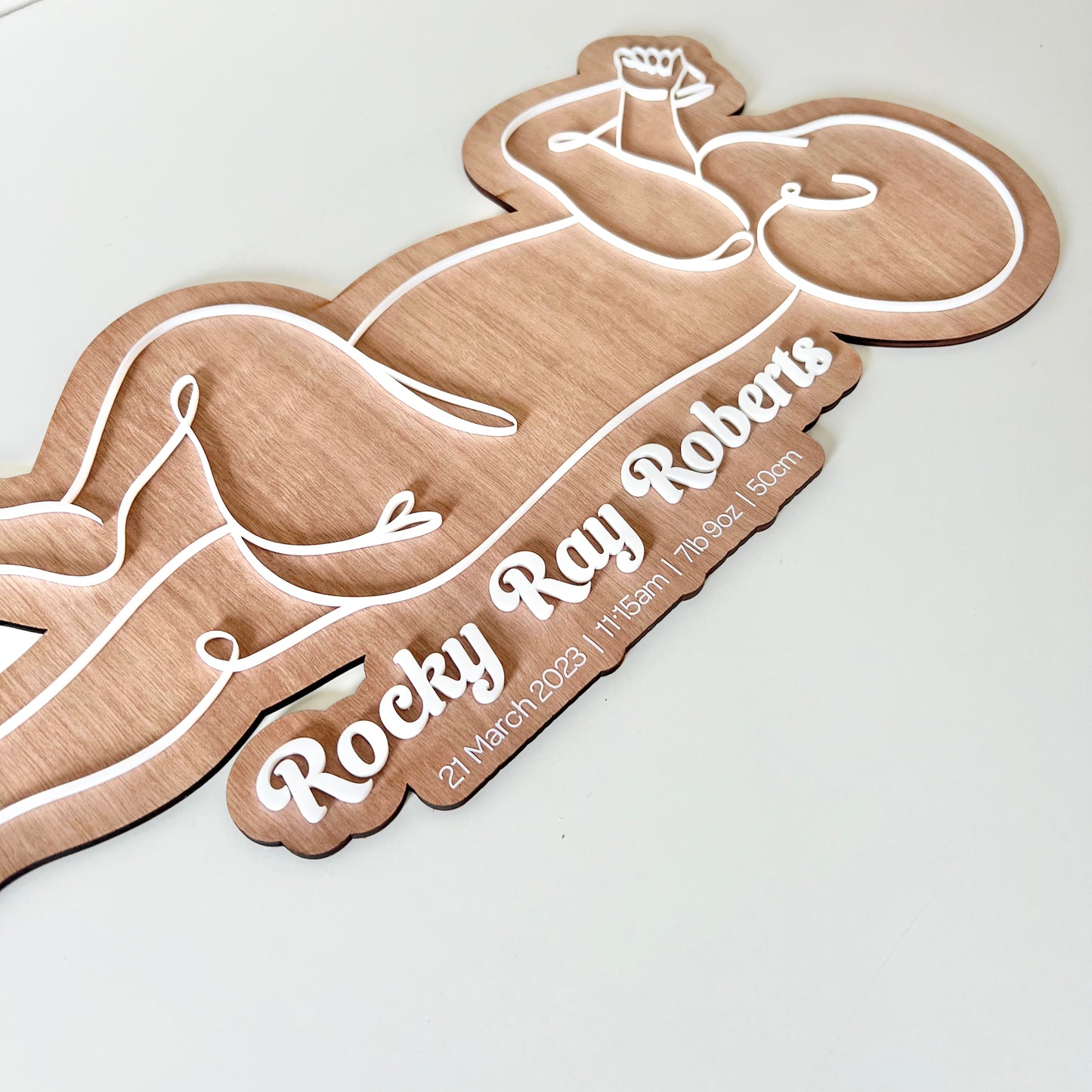 1:1 Scale Birth Plaque