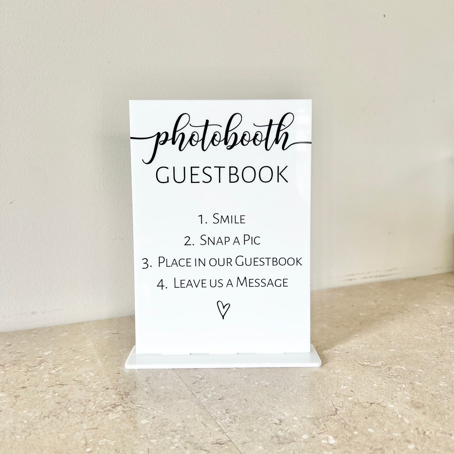Photobooth sign A5