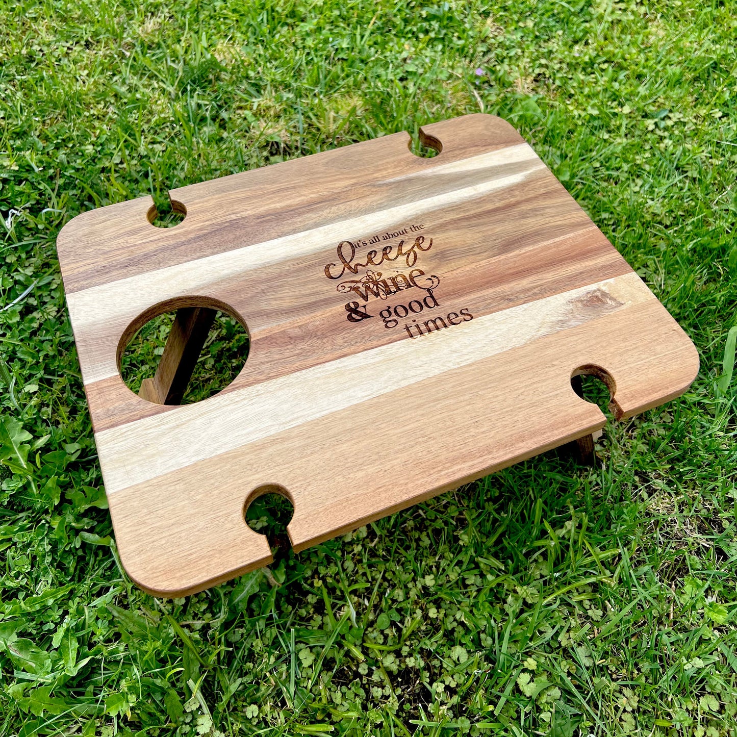 All About Cheese Wine & Cheese Picnic Table