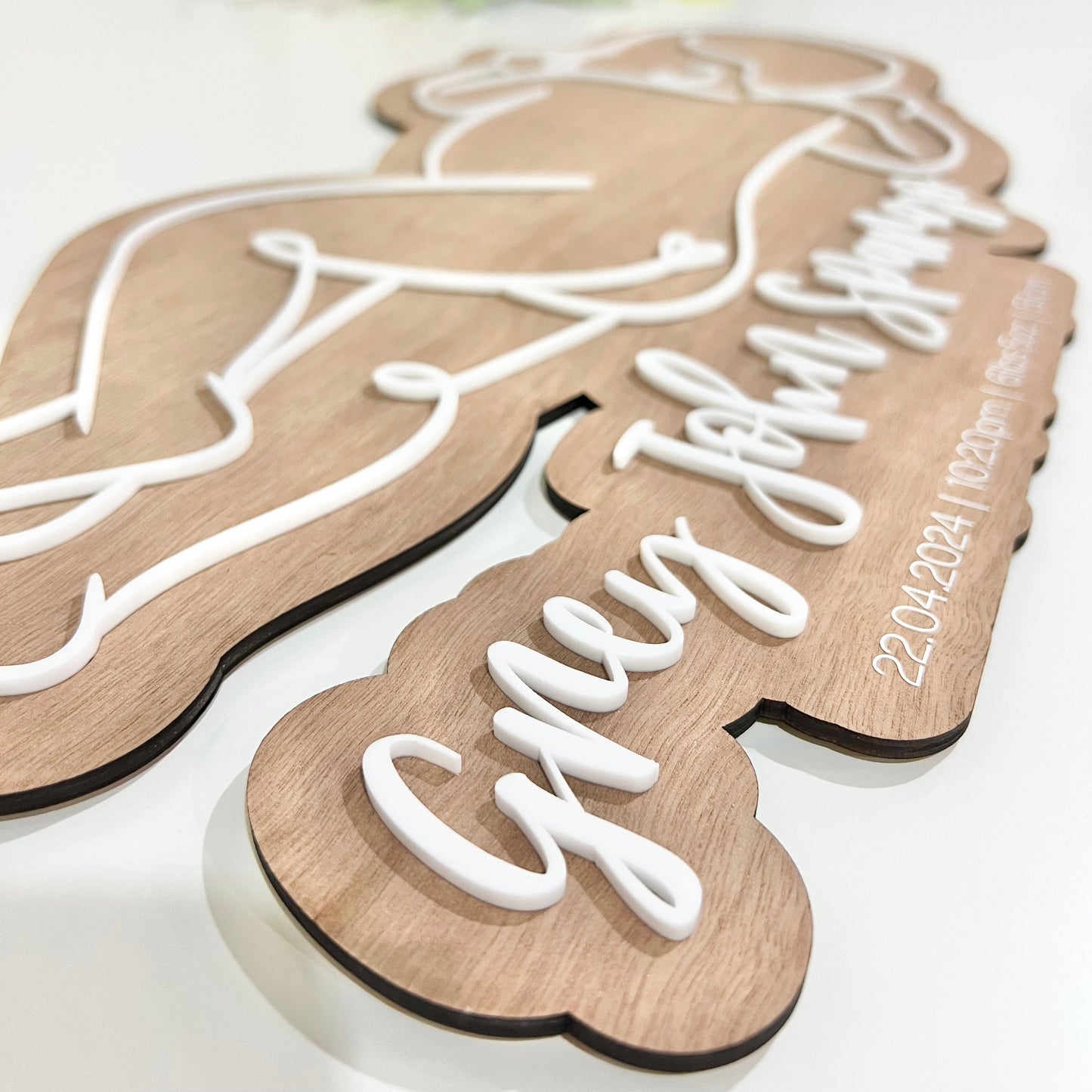1:1 Scale Birth Plaque