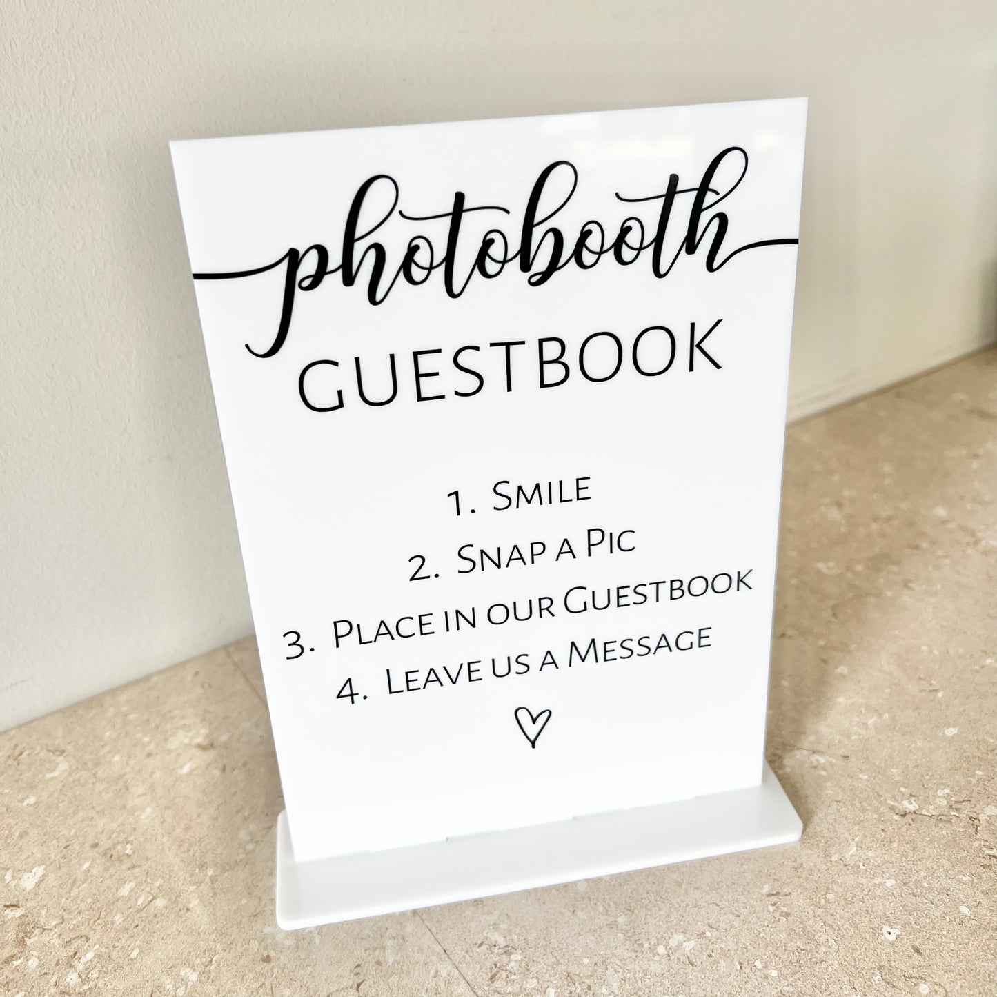 Photobooth sign A5