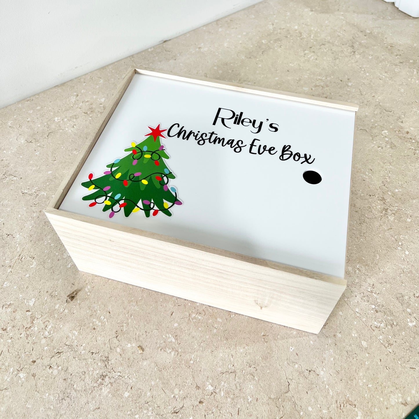 Tree Printed Christmas Eve Box