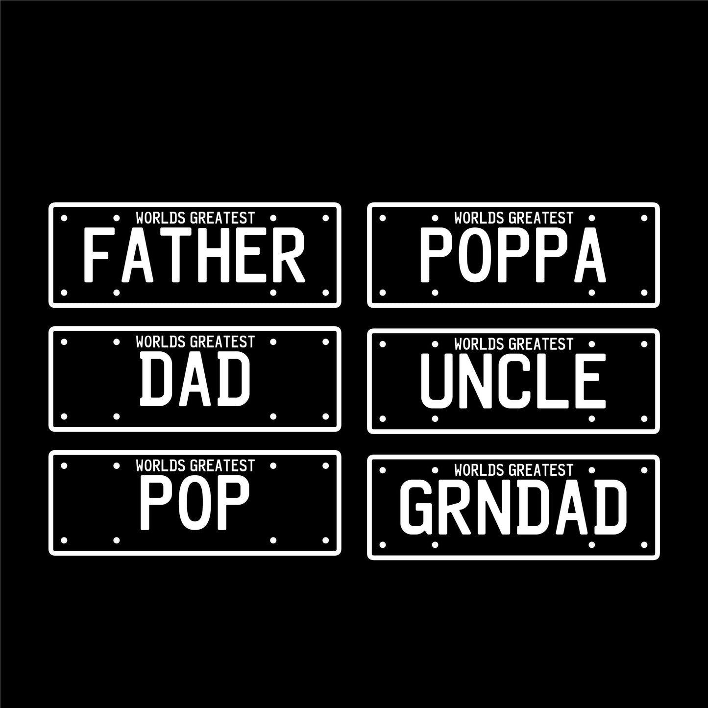 Worlds Greatest number plate sign