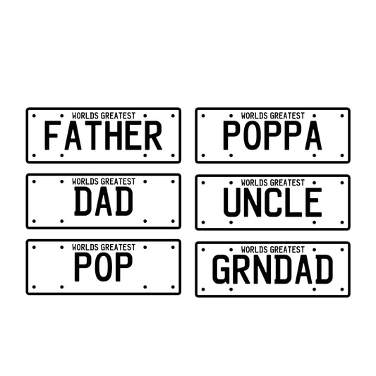 Worlds Greatest number plate sign