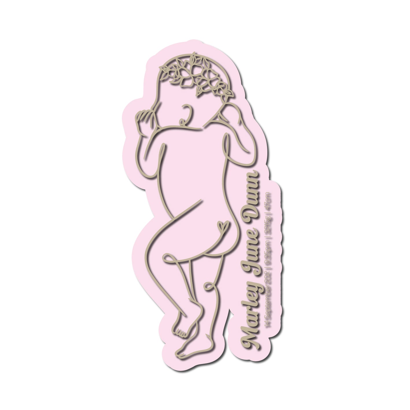 1:1 Scale Birth Plaque