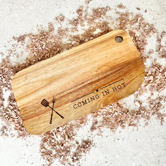 Coming In Hot Personalised Board