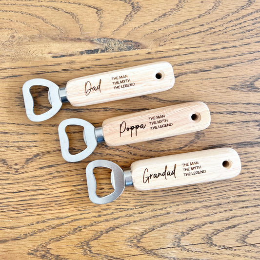 The man the myth the legend bottle opener