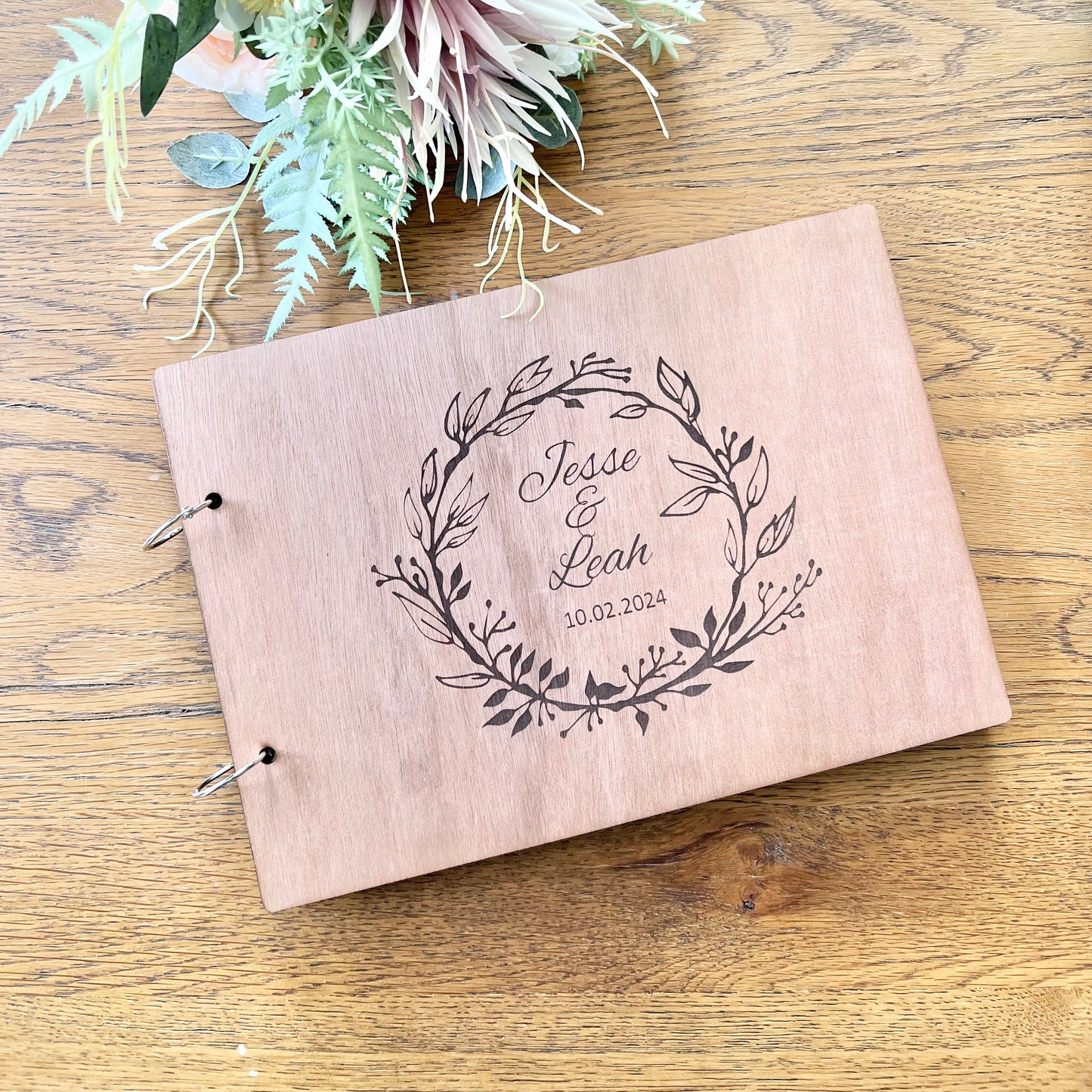 Guest book wreath