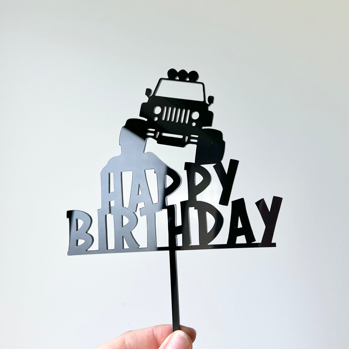 4x4 Happy Birthday topper