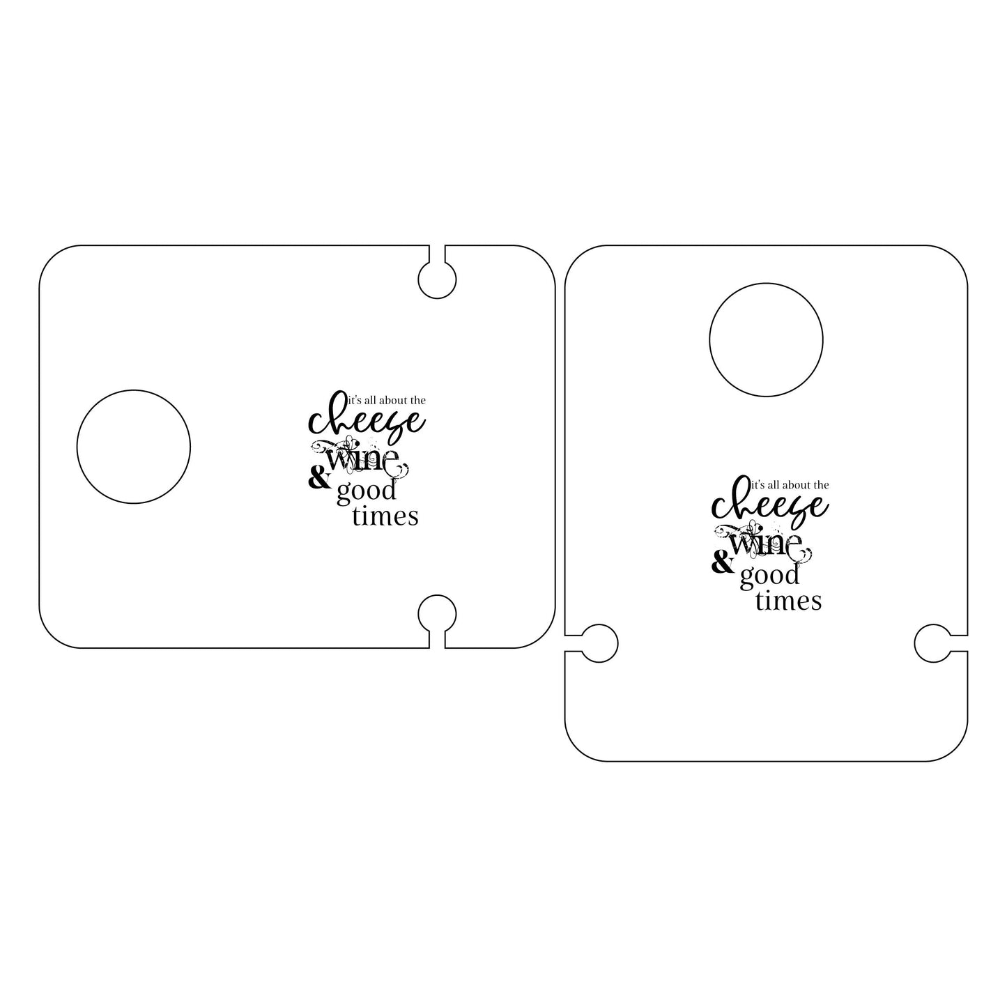 All About Cheese Wine & Cheese Picnic Table