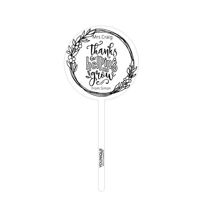 Silvia planter stake