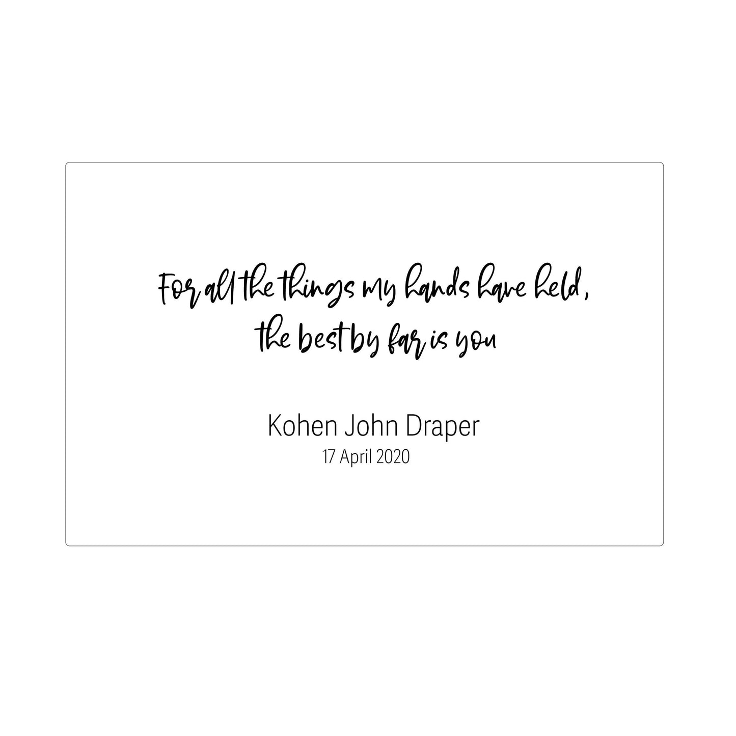 For all the things my hands have held keepsake box - Younique Collective