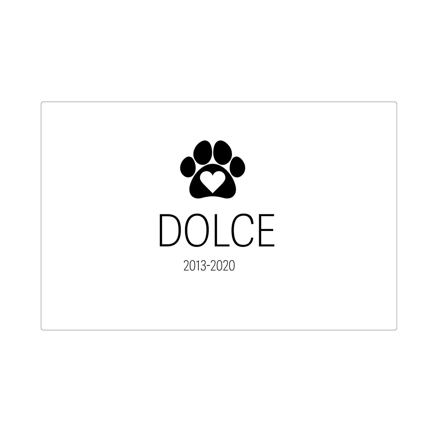 Animal Memorial Keepsake box - The Dolce