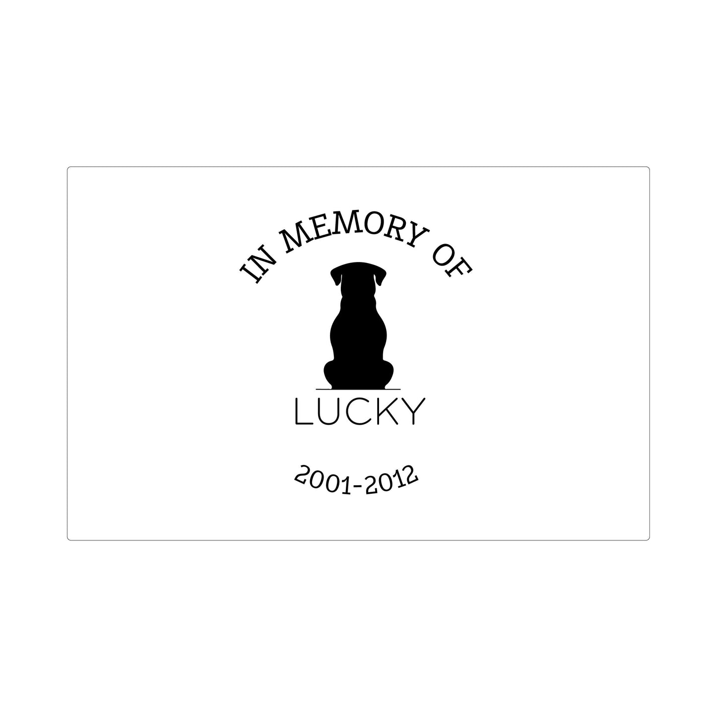 Animal Memorial Keepsake box - The Lucky
