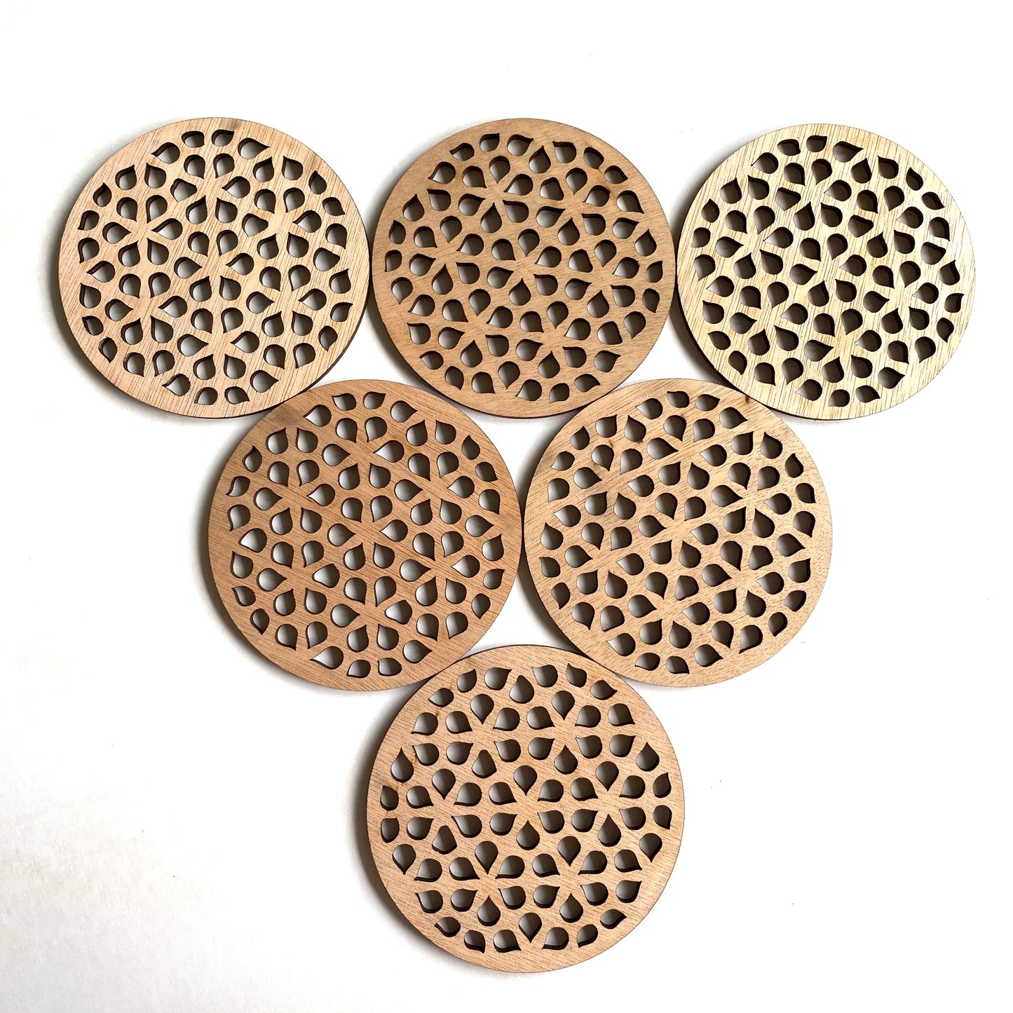 Geometric coasters - teardrop - Younique Collective