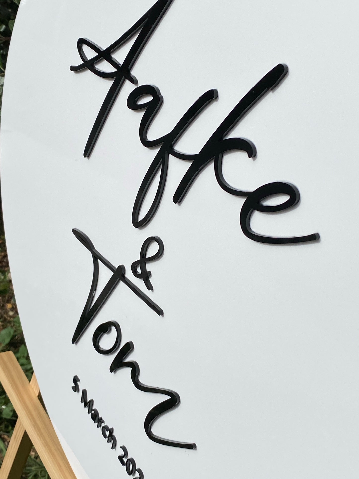 The Gemma Wedding Sign - Acrylic