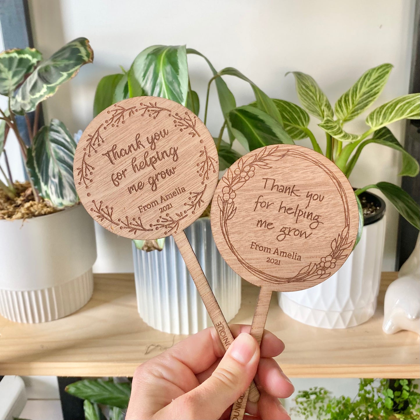 Thank you planter stake floral - Younique Collective